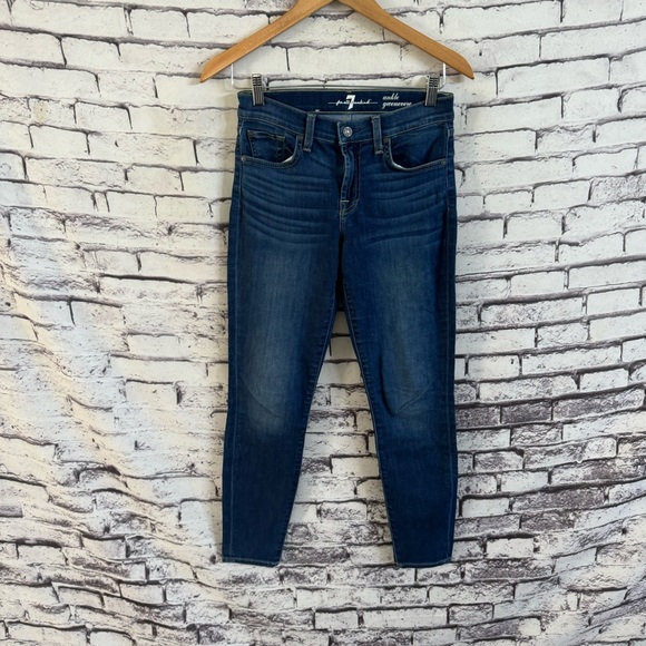7 For All Mankind Gwenevere Ankle Jeans SZ 26 - Picture 1 of 4
